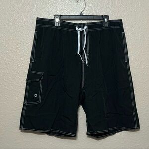 Black Swim Trunks with Cargo Pocket.  NWOT